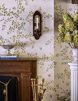 Kravet Sage editorial in soft greens and warm neutral tones